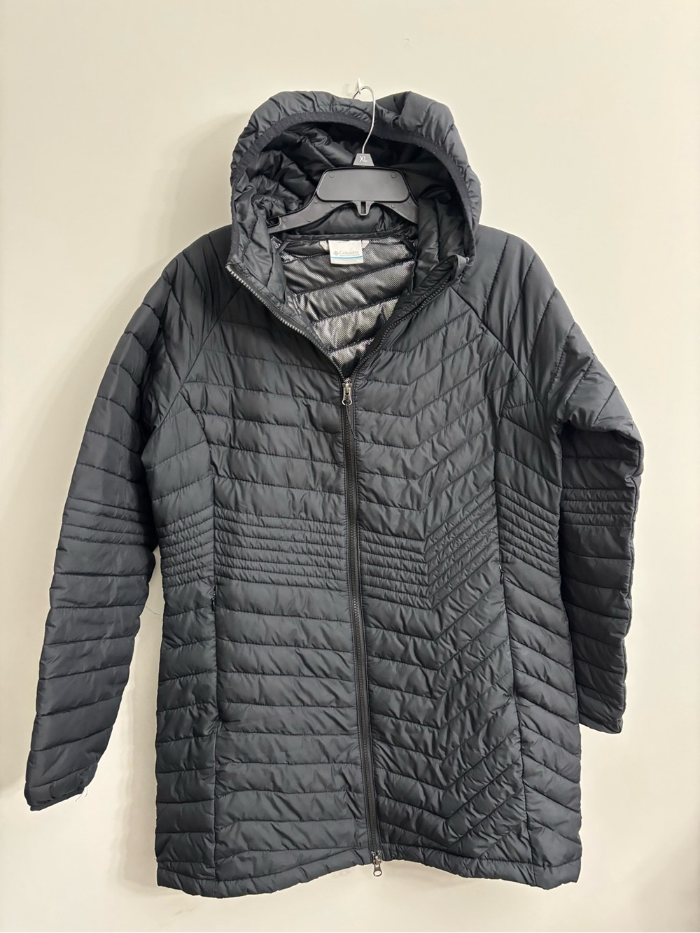 Columbia Black Hooded Packable Quilted Puffer Jacket